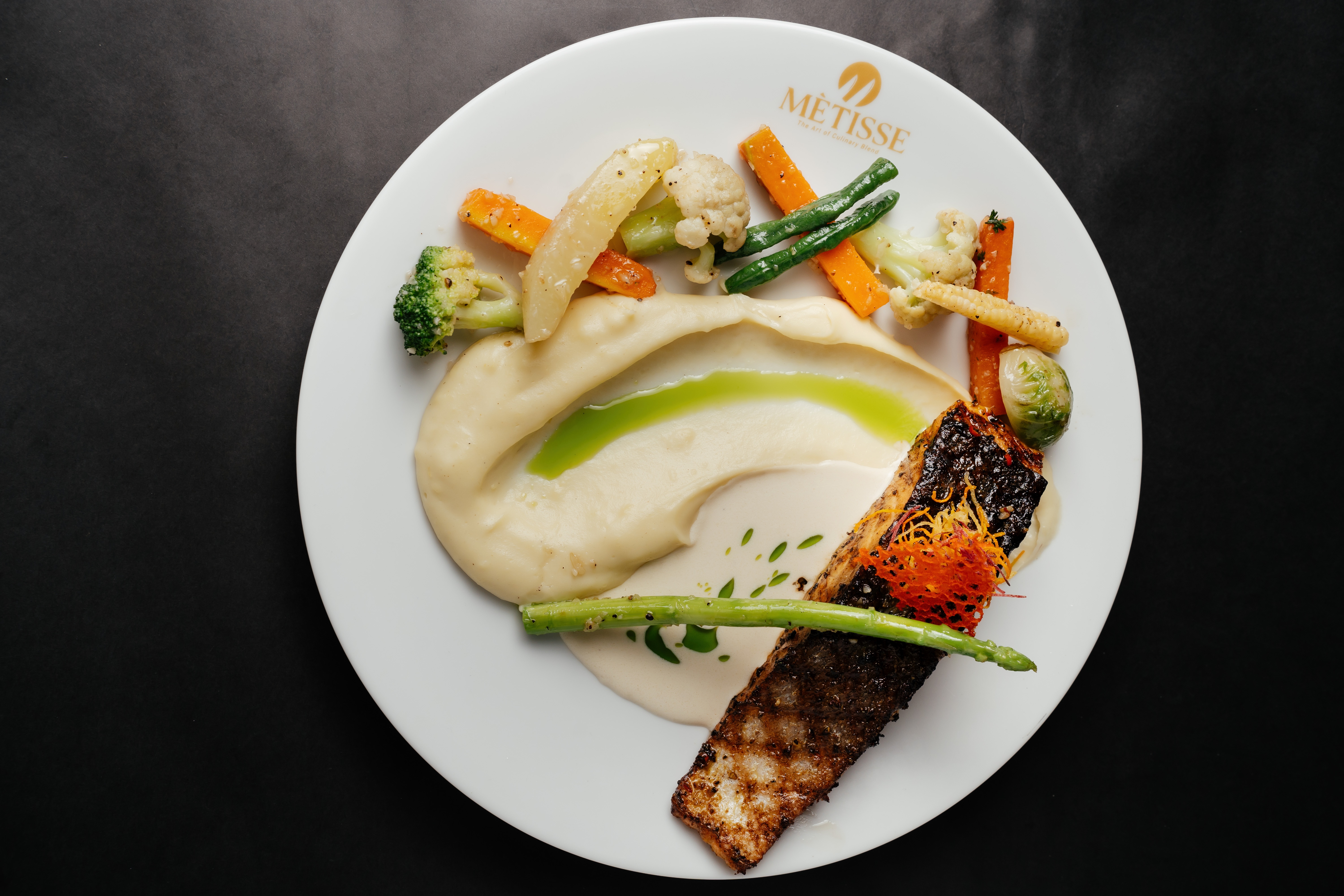Grilled salmon